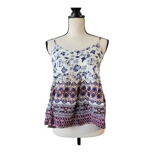 Hayden floral print tie back top‎